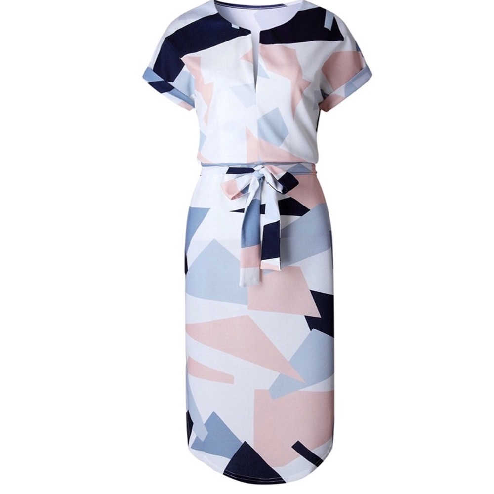 Long patterned dress